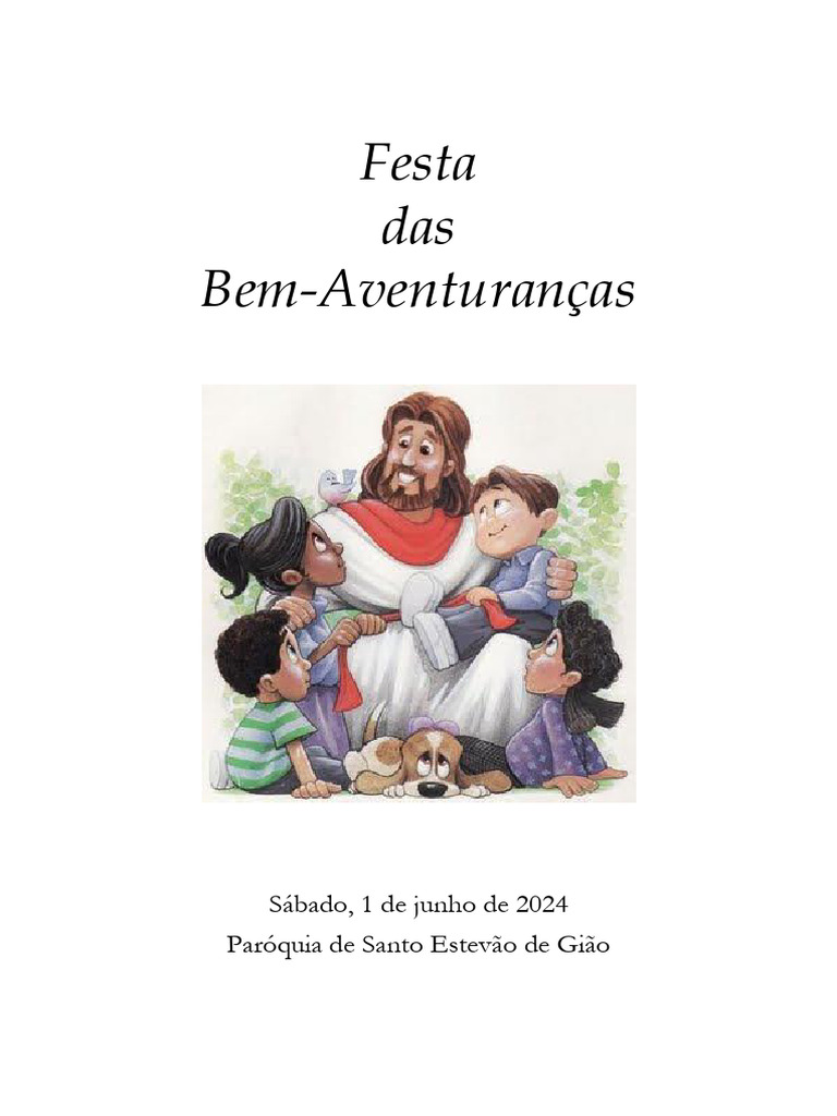 Festa das Bem-Aventuranças 2024 | PDF | Bem-aventuranças | O Reino de Deus