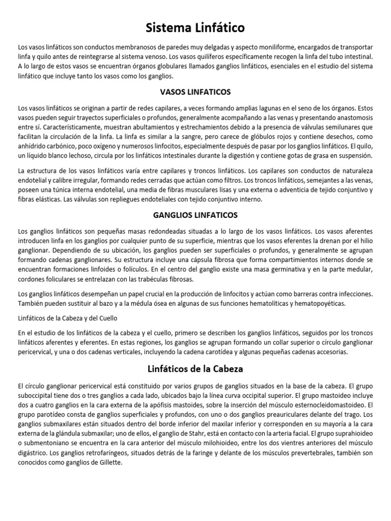 Sistema Linfático Descargar Gratis Pdf Ganglio Linfático Sistema