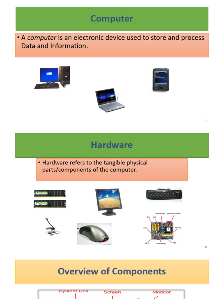 Computer Hardware and Operating Systems Guide | PDF | Computer Data ...