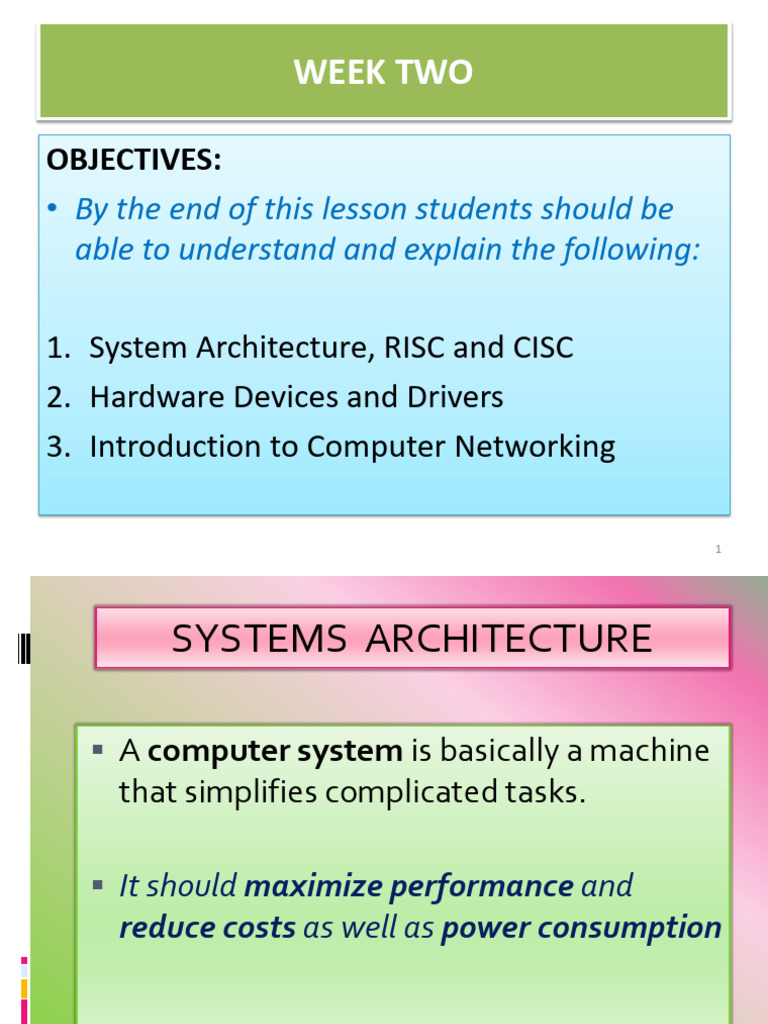 System Architecture | PDF | Computer Architecture | Central Processing Unit