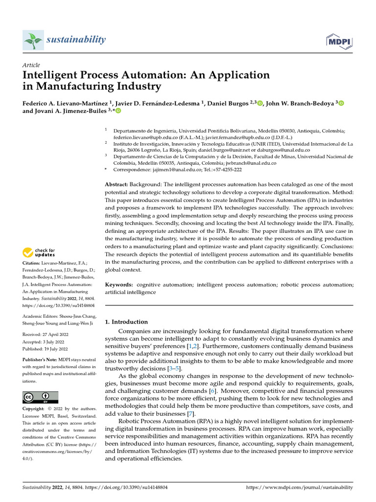 24.intelligent Process Automation - Application in Manufacturing ...