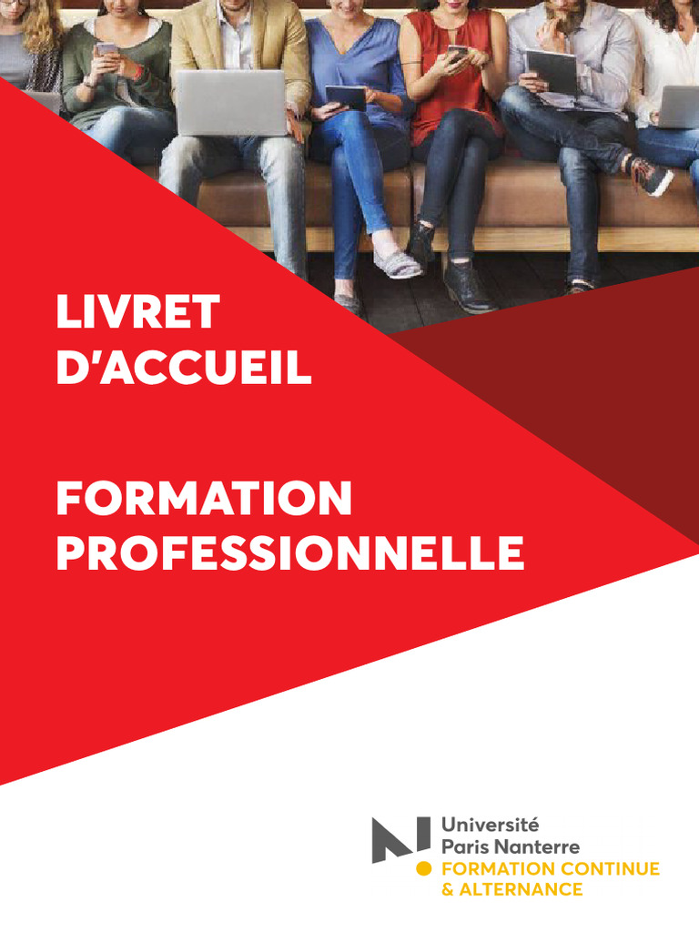 Livret d'Accueil Formation Professionnelle | PDF