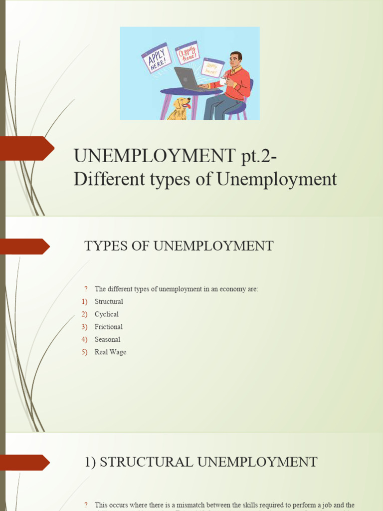 UNEMPLOYMENT PT 2 Types Of Unemployment PDF Unemployment Business