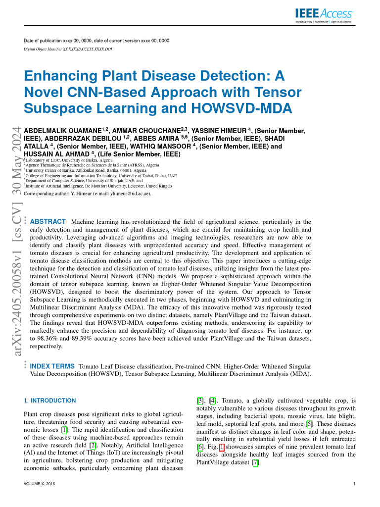 CNN-Based Tomato Disease Detection System | PDF | Tensor | Machine Learning