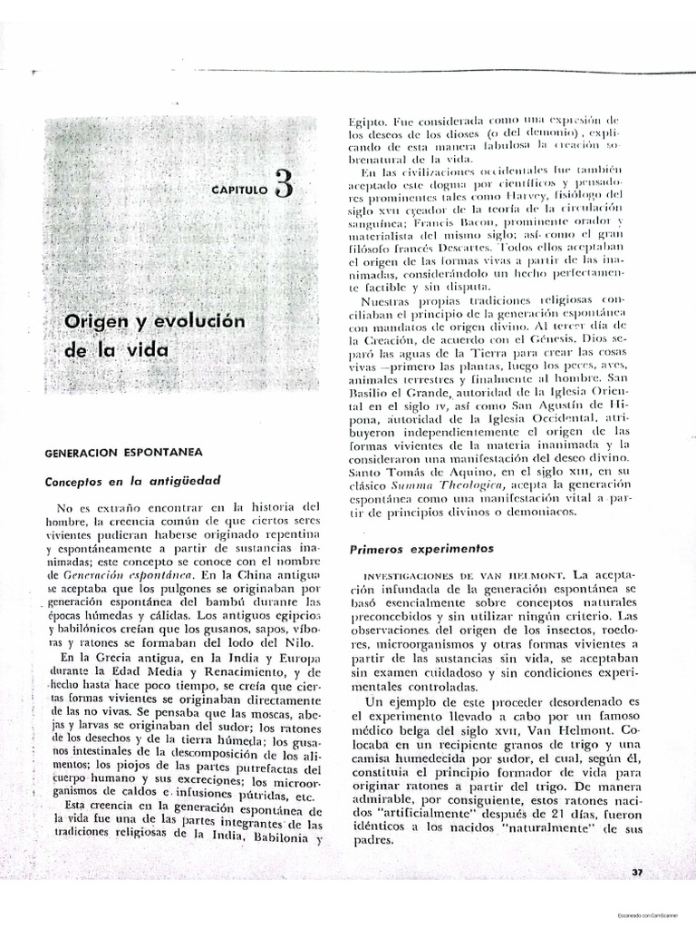Origen y Evolución de La Vida | PDF