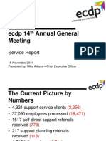 ecdp Service Report - AGM 2011 presentation 