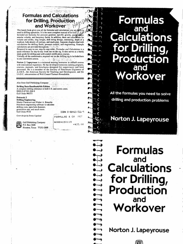 Fórmulas and Calculations | PDF