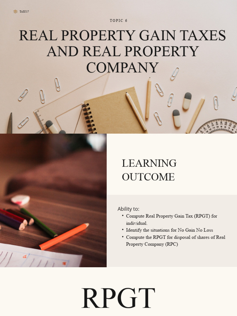 RPGT Guidelines and Exemptions Overview | PDF | Public Finance | Taxes