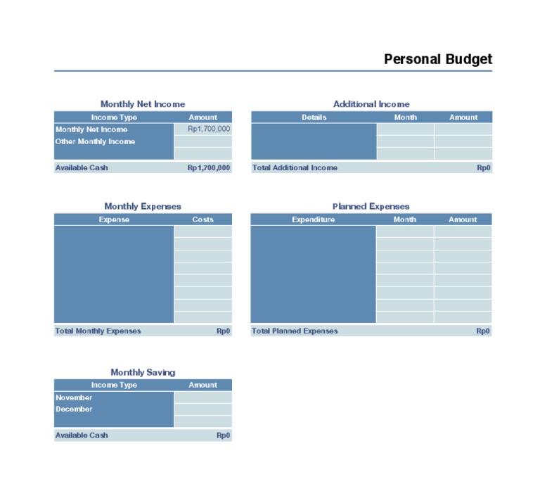 Monthly Income and Expense Overview | PDF