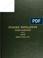 Uniform Regulations USN 1913