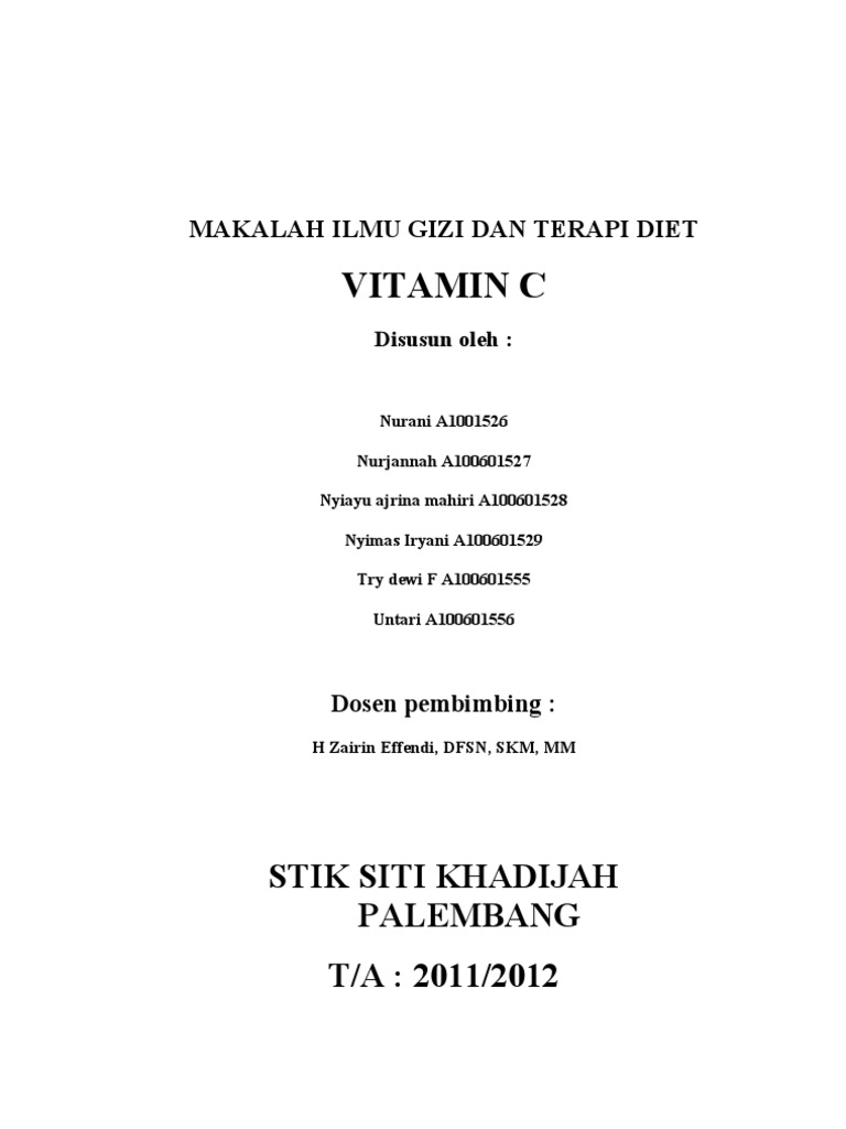 Makalah Vitamin C