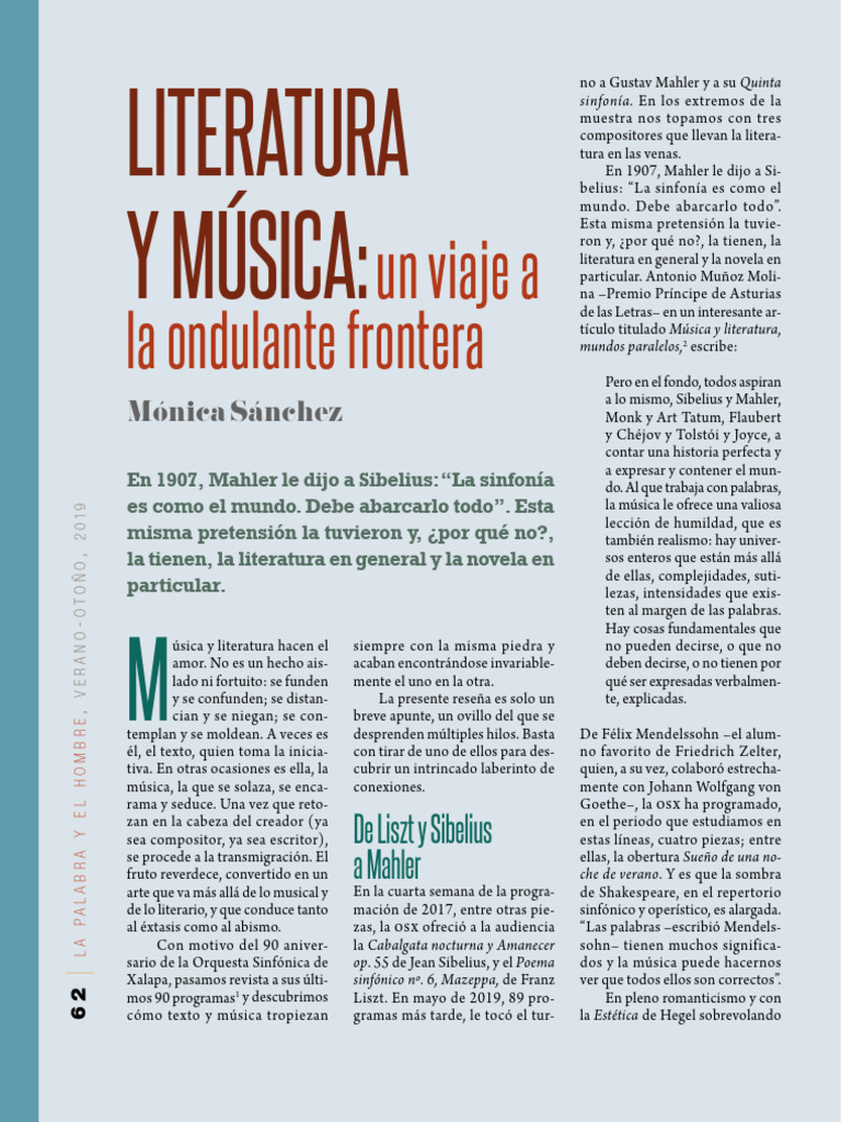 Literatura y Musica | PDF | Richard Wagner | Franz Liszt