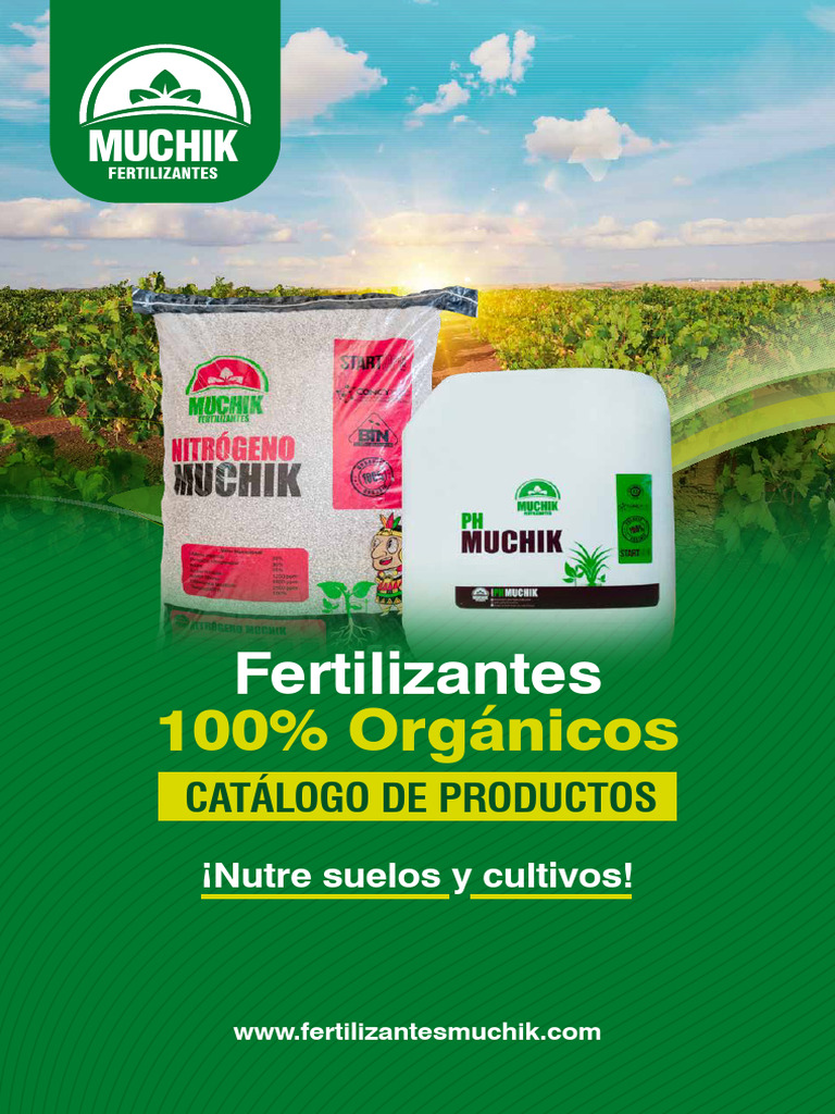 Catálogo de Fertilizantes Muchik | PDF | Fertilizante | Nutrientes