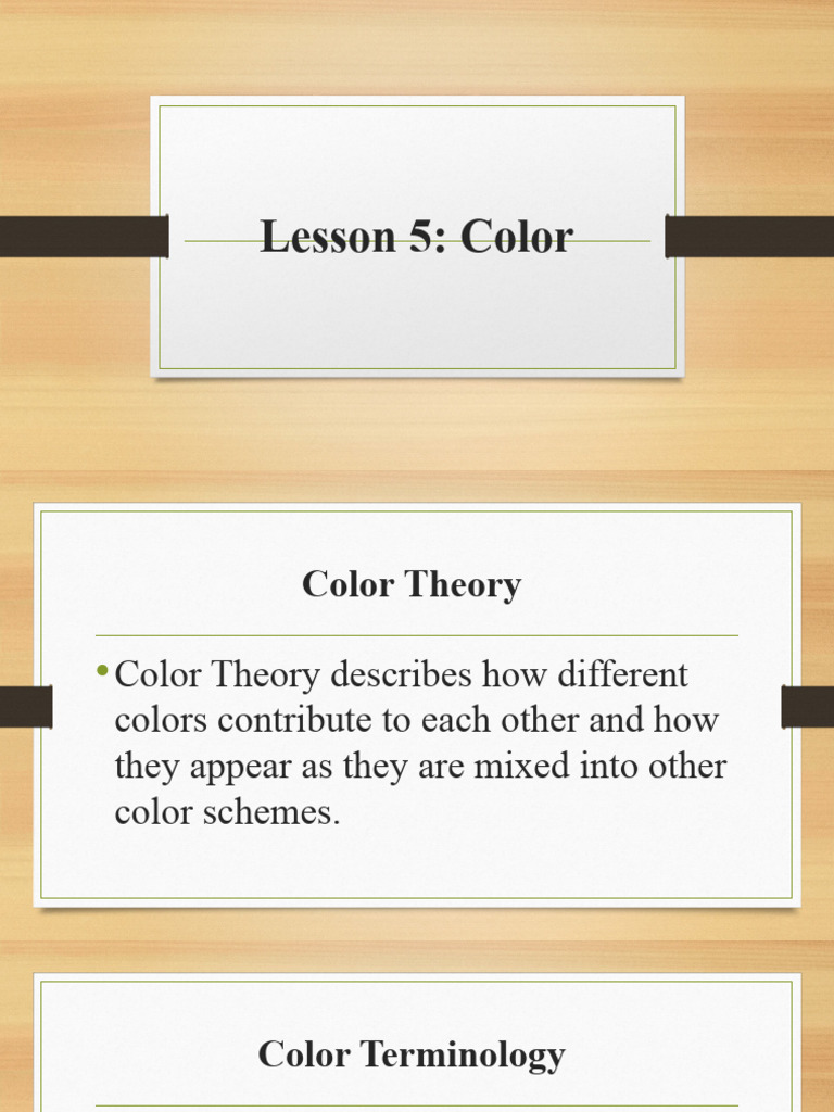 Understanding Color Theory and Schemes | PDF | Color | Rgb Color Model
