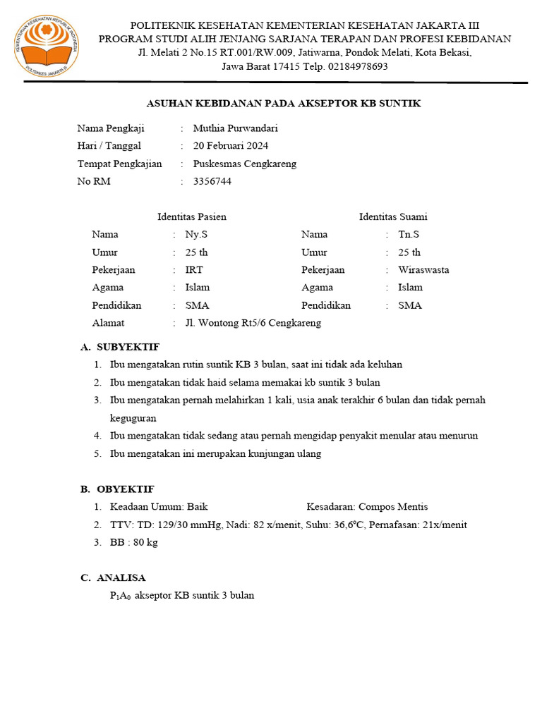 Kb suntik 3 bulan ny st pdf
