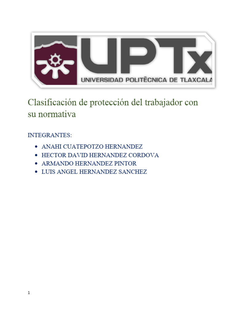 Clasificancion y Normativa ACH, HDHC, AHP, LASH-2D | PDF | Guante ...