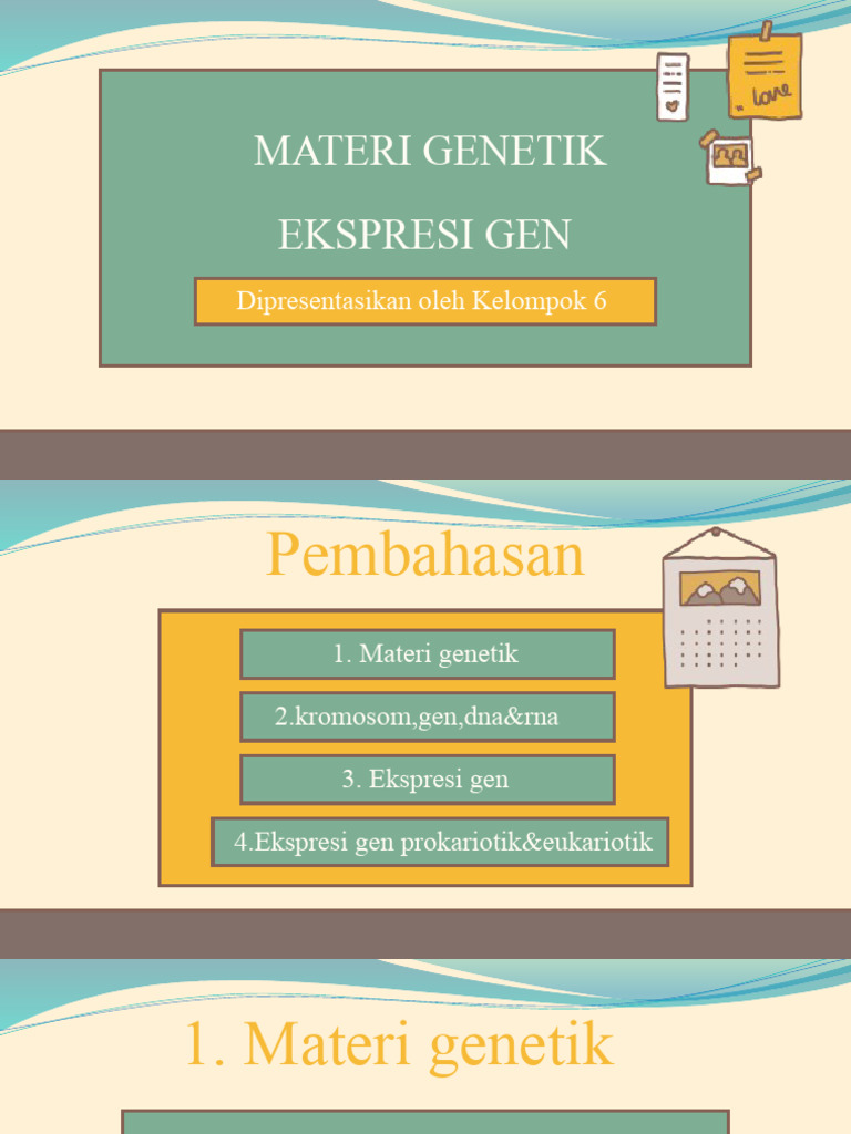 Materi Genetik dan Ekspresi Gen | PDF