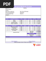 Summary Bill Format | PDF