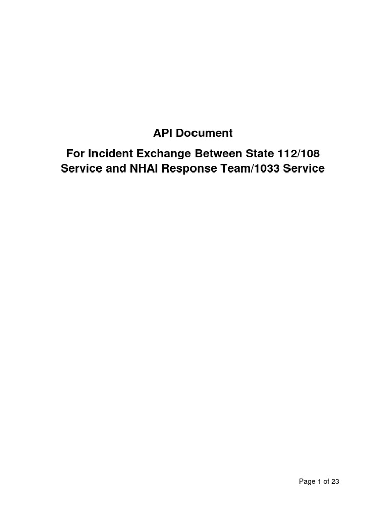 Standard API Format | PDF