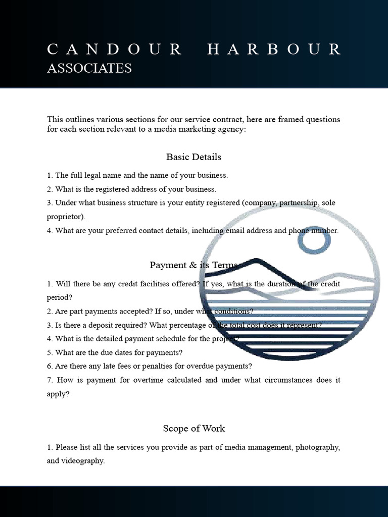 Media Marketing Service Contract Guide | PDF | Civil Law (Legal System ...