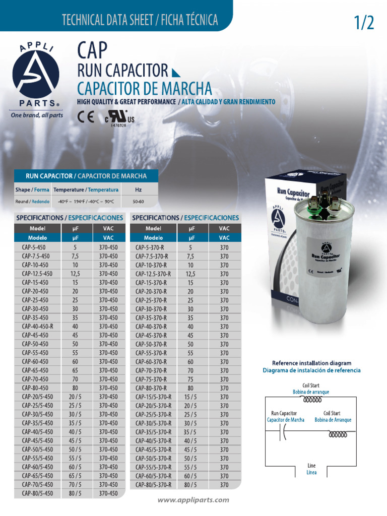 Ficha Capacitor Grande | PDF