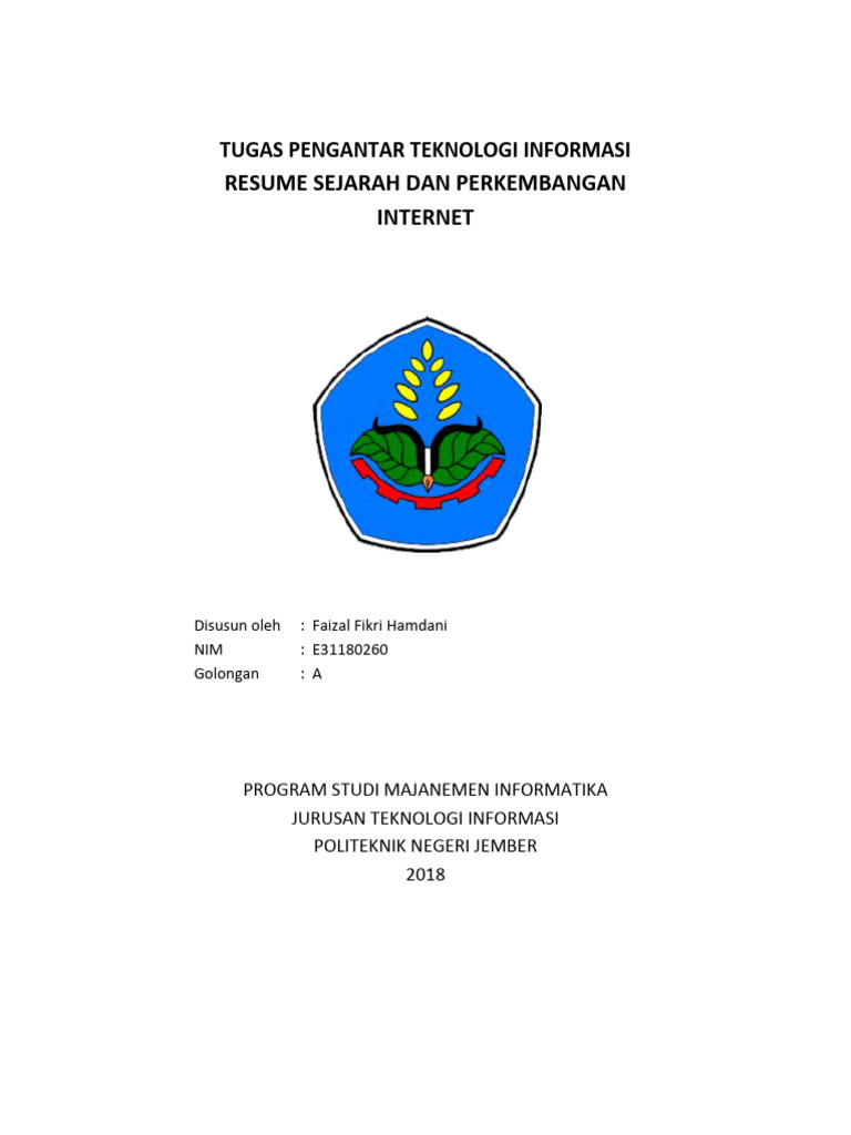 Sejarah Dan Perkembangan Internet Pdf