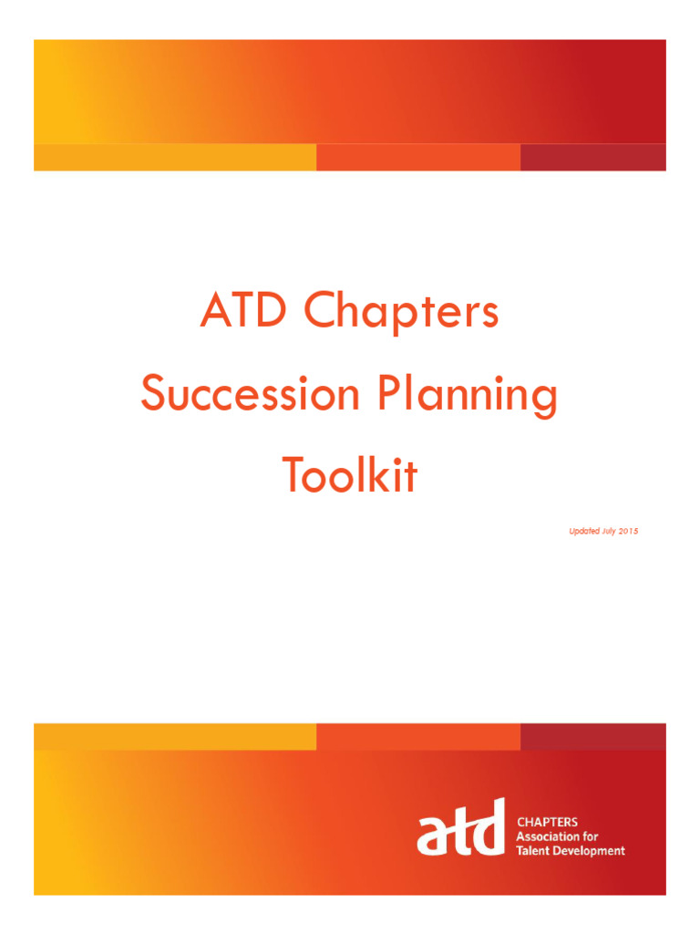 ATD Chapters Succession Planning Guide | PDF | Leadership | Succession ...
