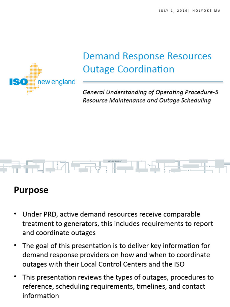 DRR Outage Request Process | PDF | Electric Power
