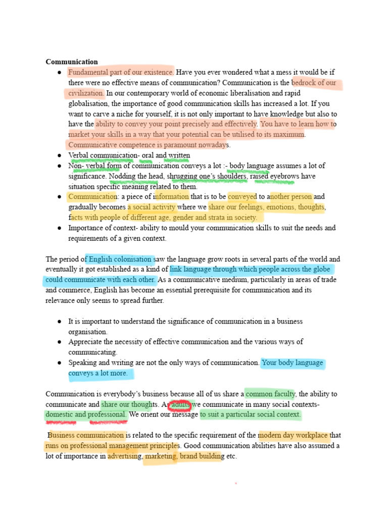 English Communication 1 | Download Free PDF | Communication | Information