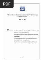 BHEL-Transcript CONCALL Q4FY24-May21 - 2024