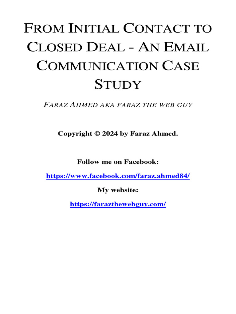 Email Communication Case Study | PDF | Retail | Spamming