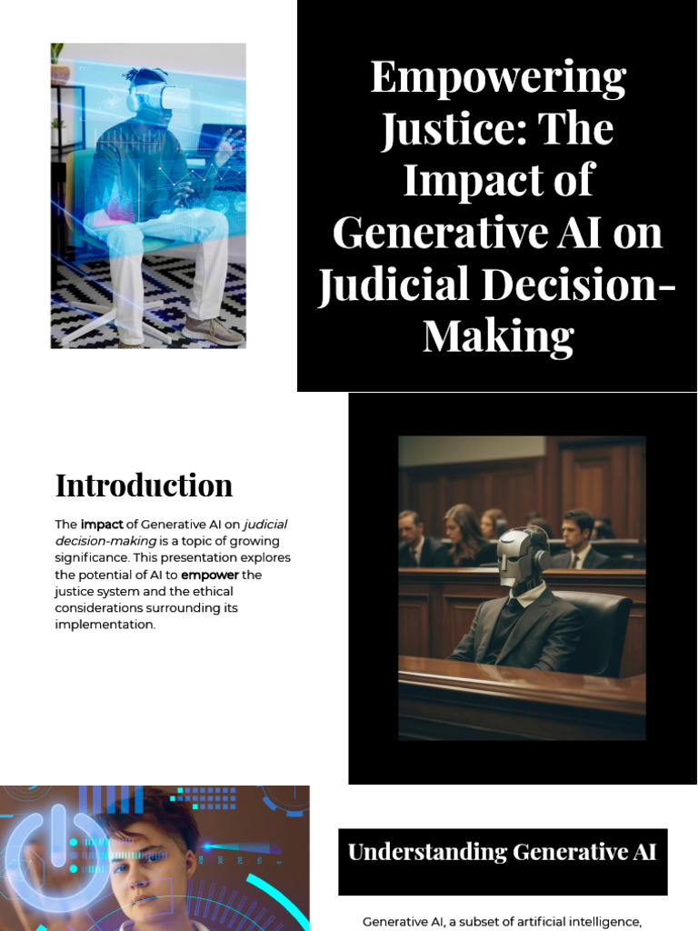 Generative AI's Role in Judicial Decisions | PDF