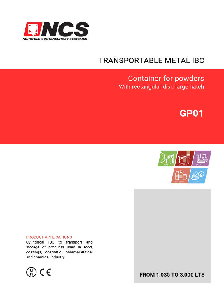 Transportable Metal IBC for Powders | PDF