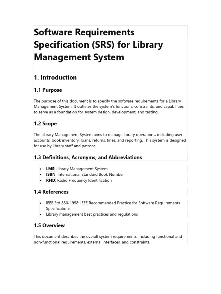 Srs file software engineering pdf libraries radio frequency