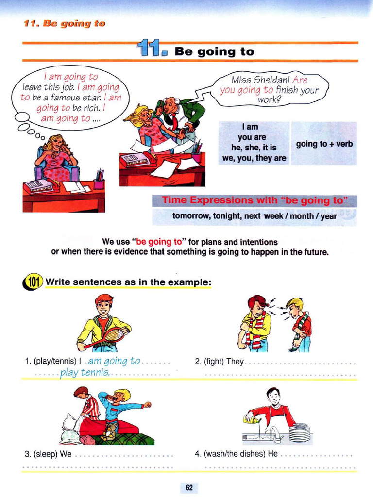 Be Going To - Activities | PDF
