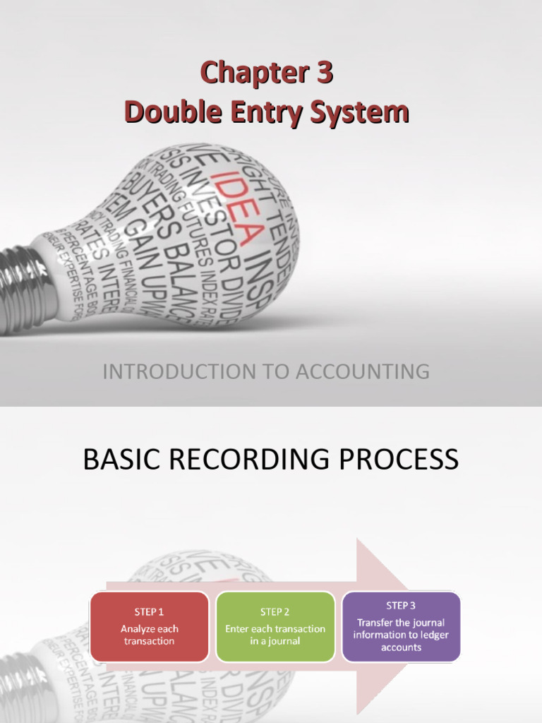 Understanding the Double Entry System | PDF | Debits And Credits ...