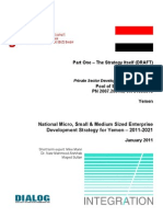 National Micro, Small & Medium Sized Enterprise Development Strategy for Yemen – 2011-2021 January 2011