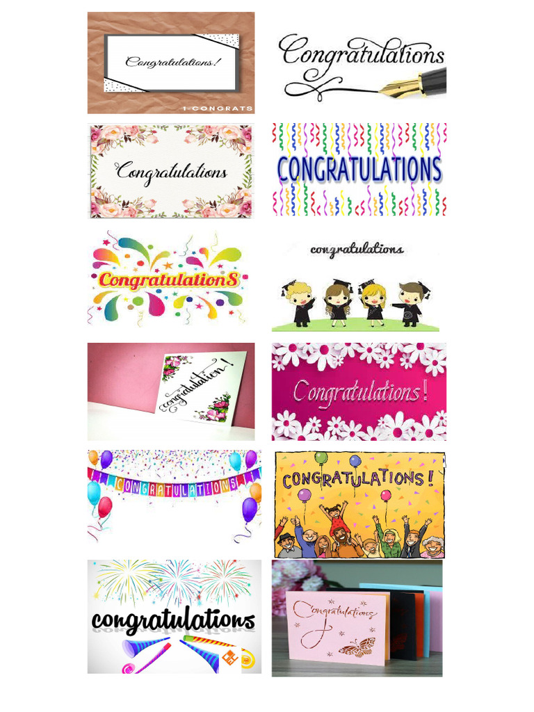 Ucapan Congratulation Pdf