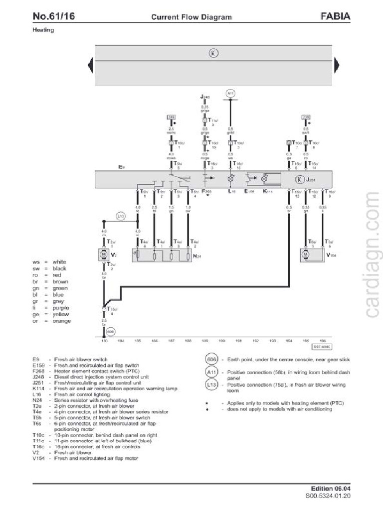 200007 Skoda Fabia Wiring Diagrams _ Pdf
