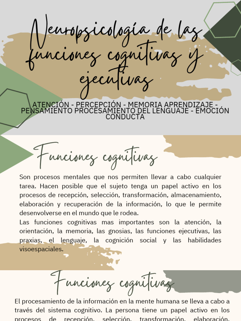 Clase 3 FUNCIONES COGN Y EJE | PDF | Memoria | Cognición