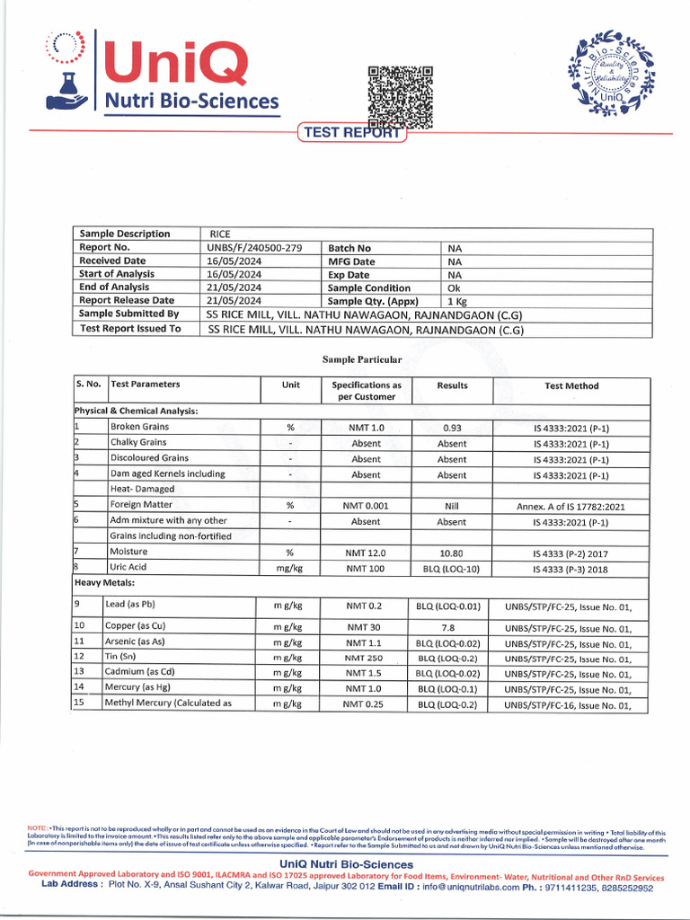 SS Rice - Rice | PDF