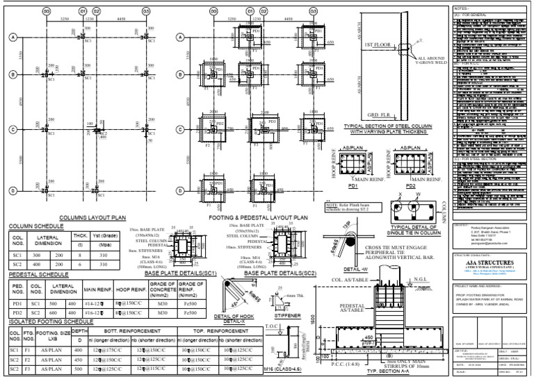 Foundation Plan for Splash Water Park | PDF | Architectural Design ...