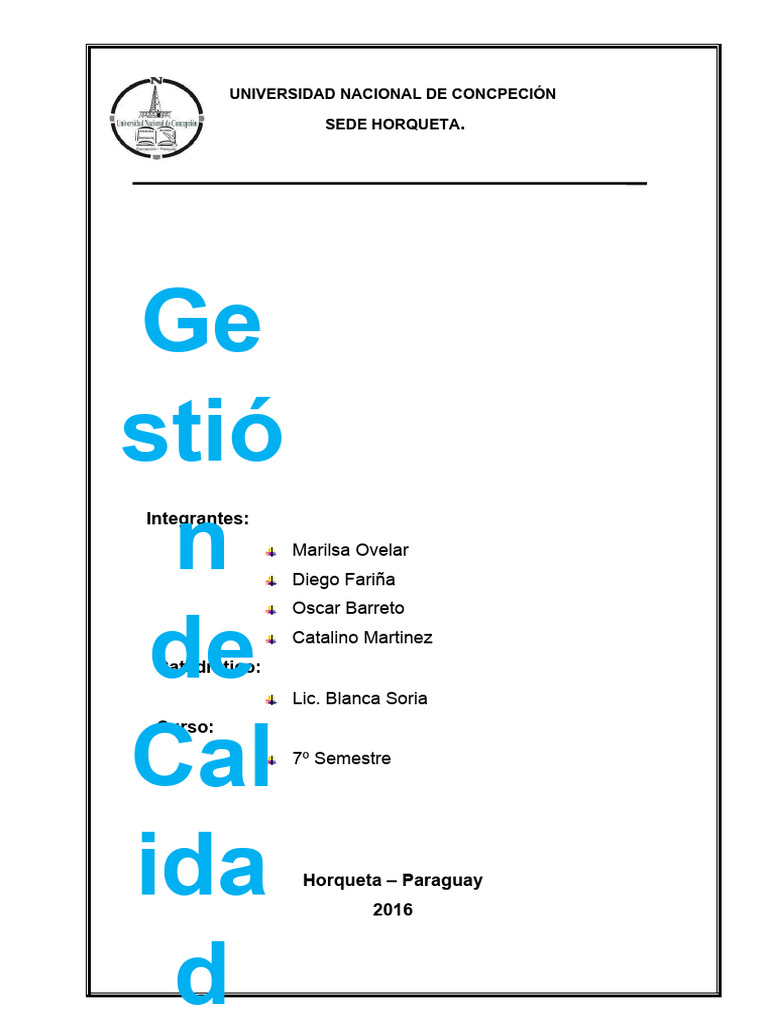 Gestión de Calidad y Satisfacción del Cliente | PDF | Calidad ...