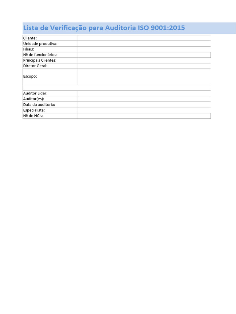 Itens - ISO 9.001 | PDF | Qualidade (negócios) | Gestão de qualidade