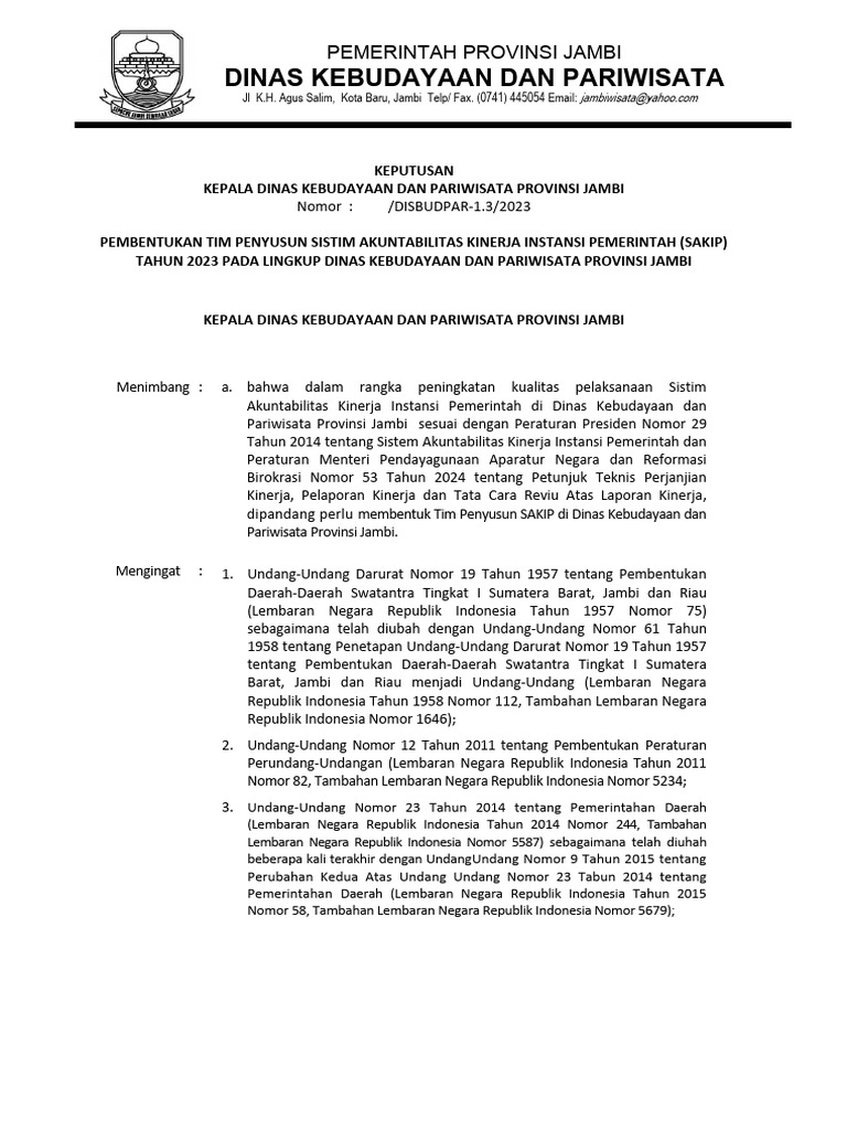 Sk Penyusunan Sakip 2023 1 Pdf