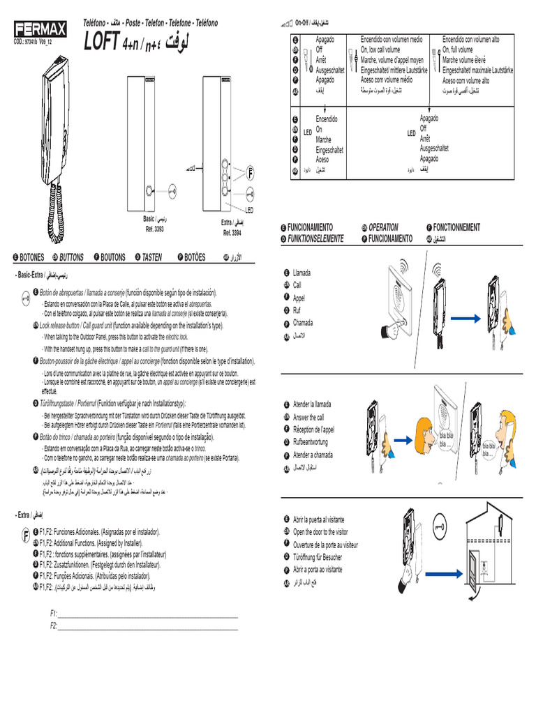 Schéma de connexion Fermax 4+n | PDF