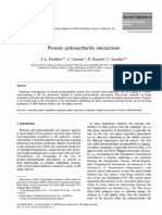 Protein-Polysaccharide Interactions