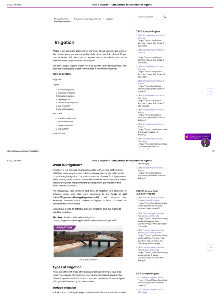 IRRIGATION MEANING TYPES METHODS AND IMPORTANCE visual data 8