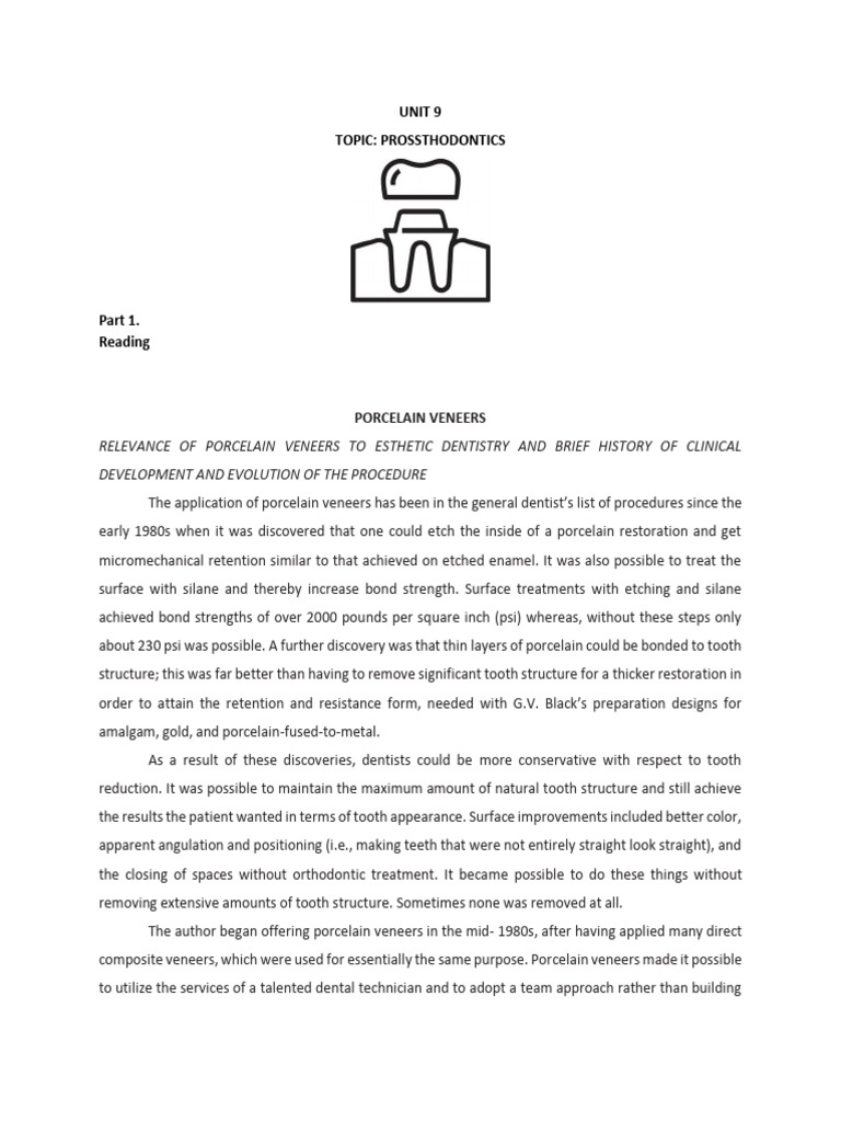 Porcelain Veneers in Esthetic Dentistry | PDF | Dental Anatomy | Tooth