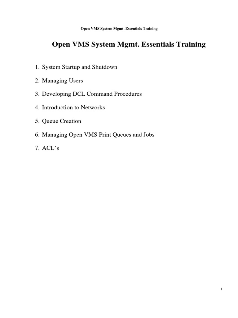 VMS EssentialTraining ExtraCommand | PDF | Internet Protocol Suite ...